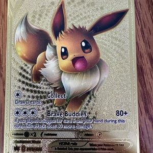 Pokemon Eevee Metagl Gold card
